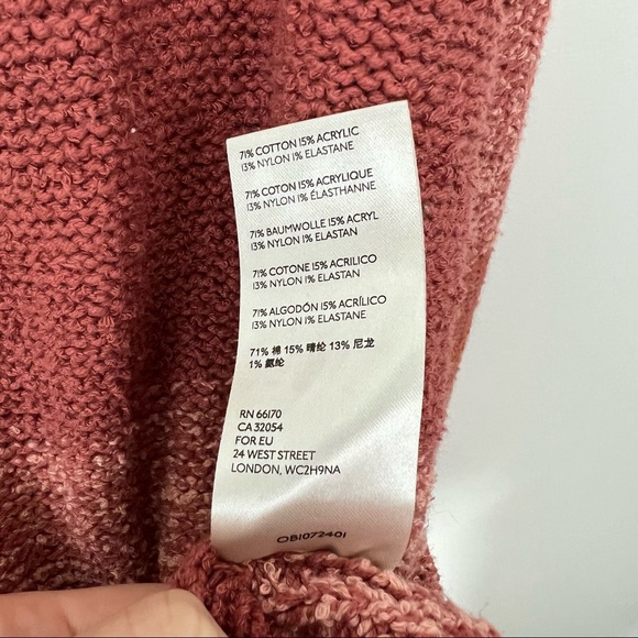 Free People Southport Beach Cardigan Small Striped Oversized - Picture 9 of 9